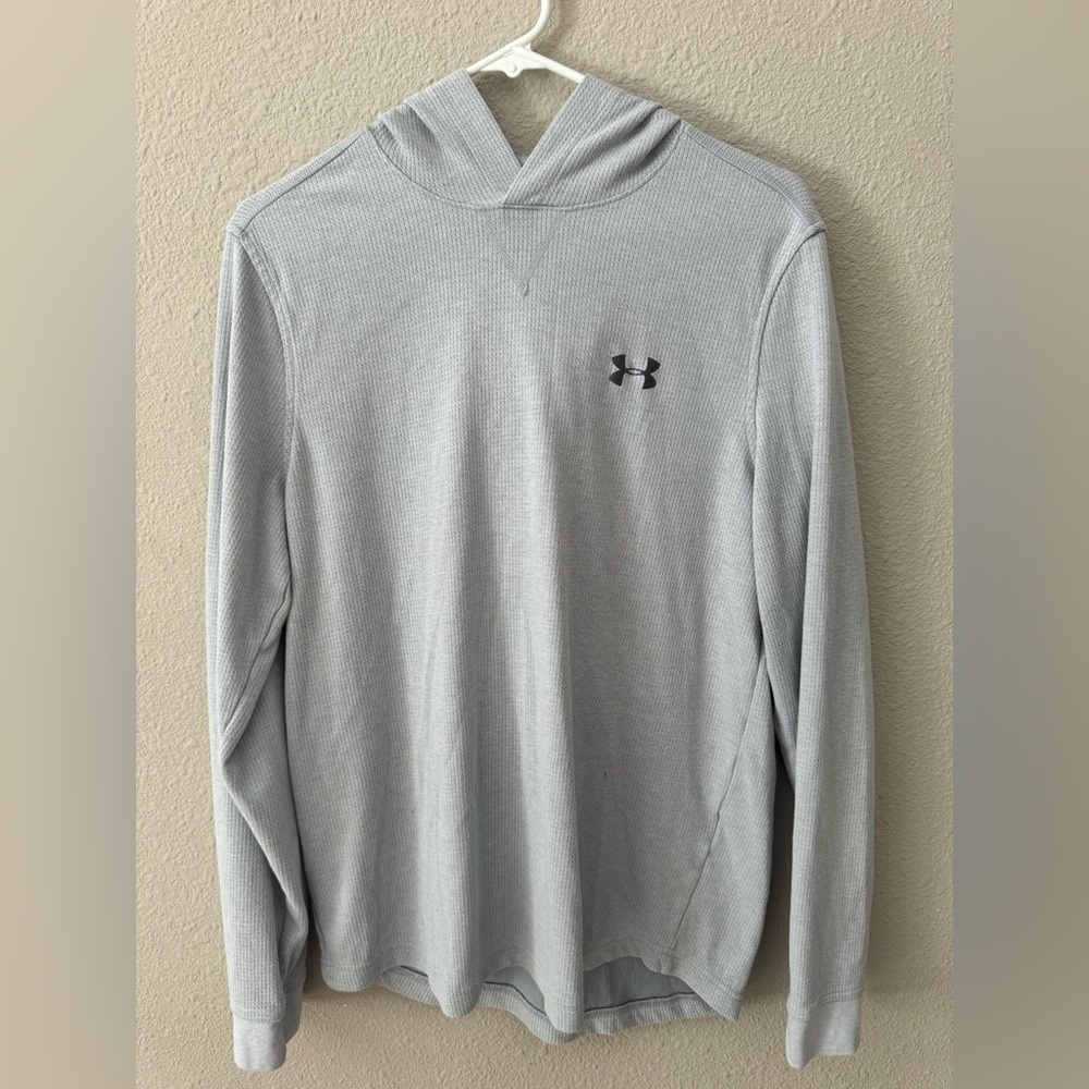Under Armour Light Gray Hooded Performance Pullover